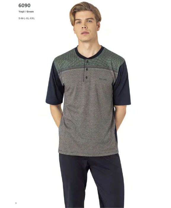 Pierre Cardin 6090-4 Erkek Üçlü Pijama Takım resmi