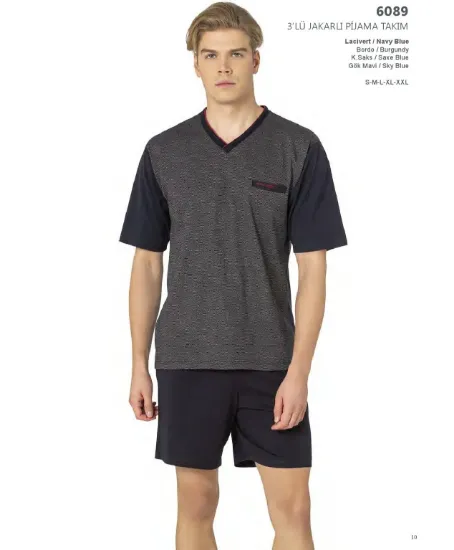 Image de Pierre Cardin 6089 Ensemble Pyjama 3 Pièces Pour Homme