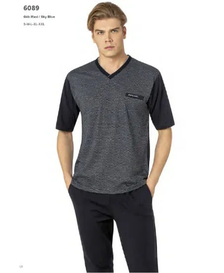 Image de Pierre Cardin 6089-4 Ensemble Pyjama 3 Pièces Pour Homme