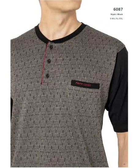 Pierre Cardin 6087-3 Erkek Üçlü Pijama Takım resmi