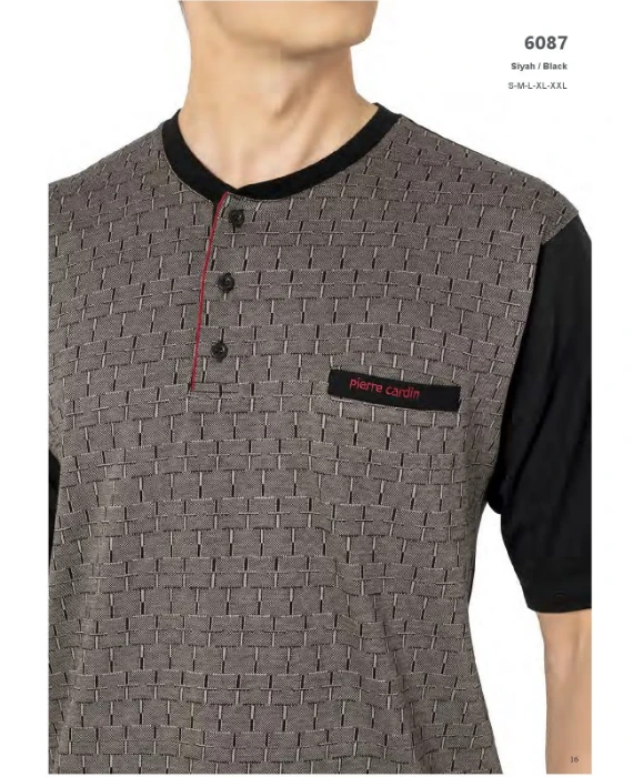 Pierre Cardin 6087-3 Erkek Üçlü Pijama Takım resmi