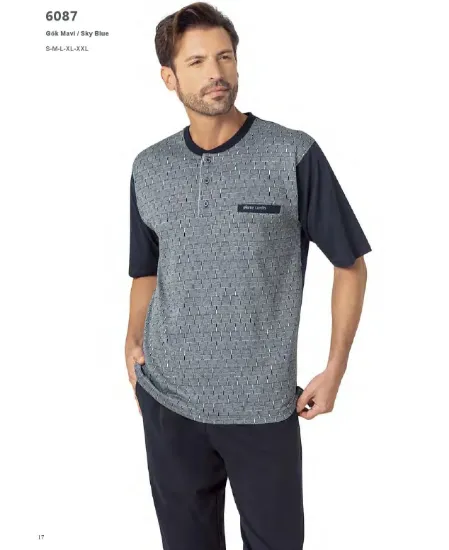 Image de Pierre Cardin 6087-4 Ensemble Pyjama 3 Pièces Pour Homme