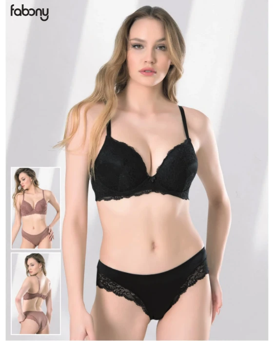 Fabony 4080 Süper Dolu Cup Sütyen Takım resmi