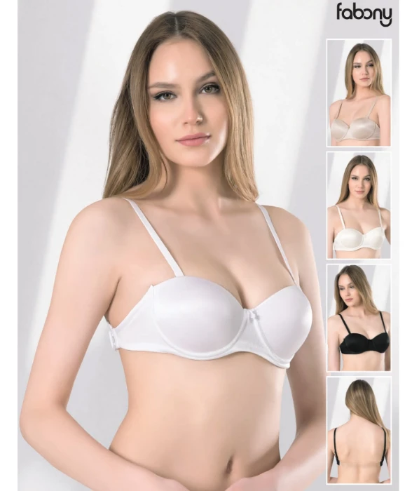 Fabony 3021 Sırtı Şeffaf Desteksiz Sütyen resmi