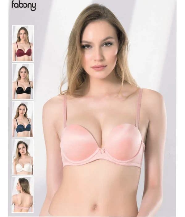 Fabony 3040 Duble Dolgulu Straplez Sütyen resmi