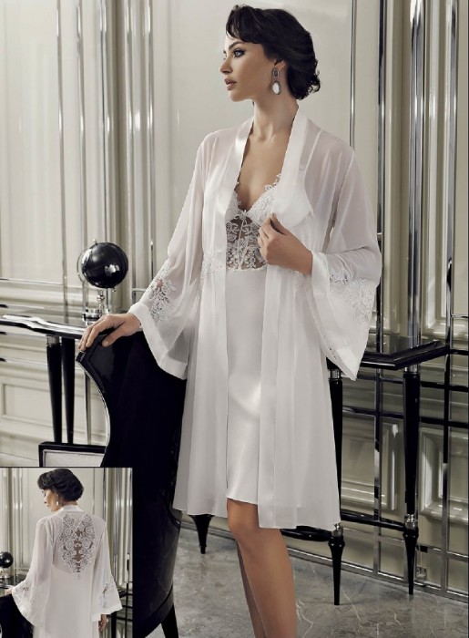 صورة Perin 9400 6 Pcs Satin Nightgown Set