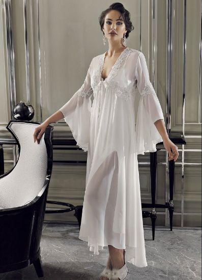 صورة Perin 9500 6 Pcs Satin Nightgown Set