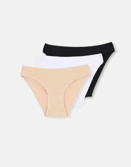 Dagi 5101KC Düşük Bel İzsiz 3 lü Slip Külot resmi