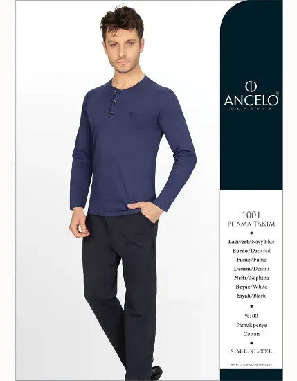 Ancelo 1001 Erkek Penye Pijama Takım resmi