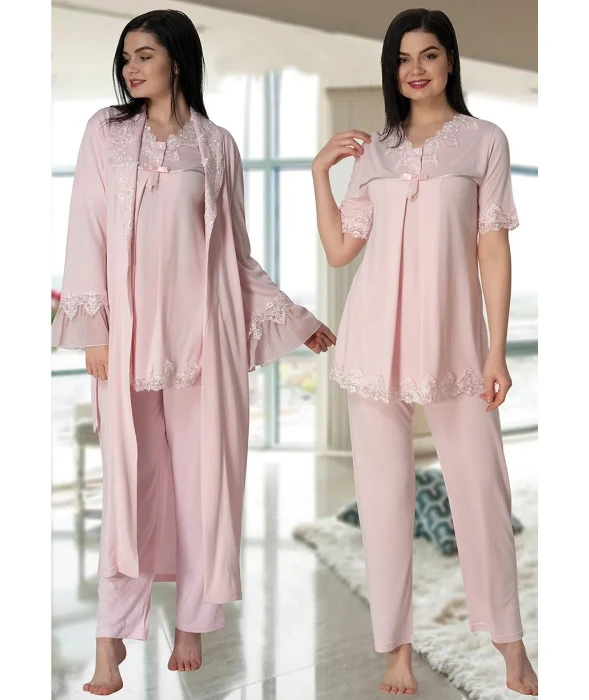 Effort Hamile Sabahlıklı Pijama Takım - (Klasik Görüntü) resmi