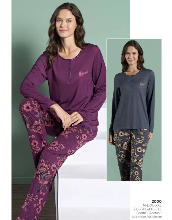 Pijadore 2000 Kadın Pijama Takım - ön
