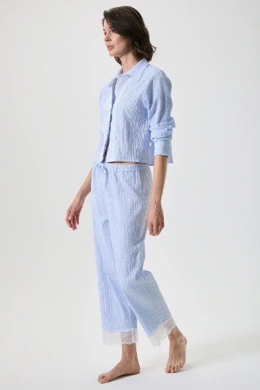 Penye Mood 10140 Düğmeli Pijama Takımı resmi