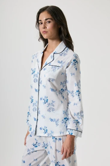 Penye Mood 10135 Düğmeli Pijama Takımı resmi