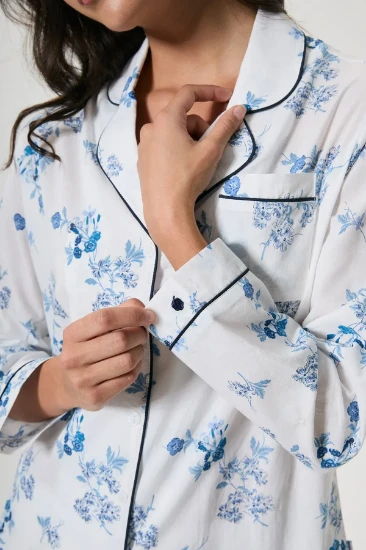 Penye Mood 10135 Düğmeli Pijama Takımı resmi
