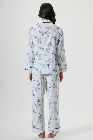 Penye Mood 10135 Düğmeli Pijama Takımı resmi