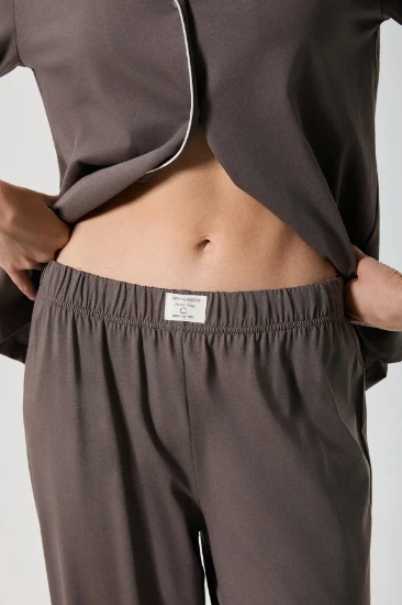 Penye Mood 10153 Düğmeli Pijama Takımı resmi
