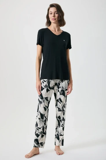 Penye Mood 10129 Yazlık Pijama Takımı resmi