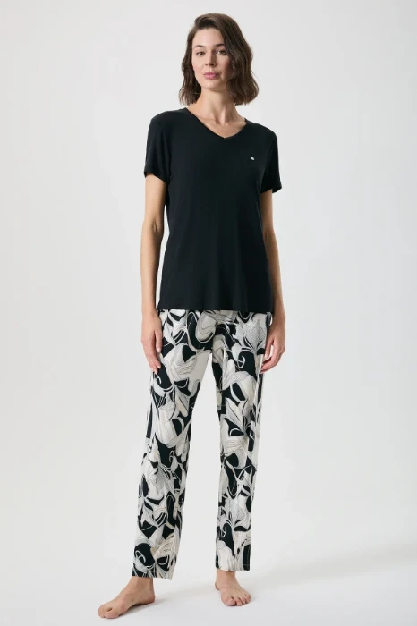 Penye Mood 10129 Yazlık Pijama Takımı resmi