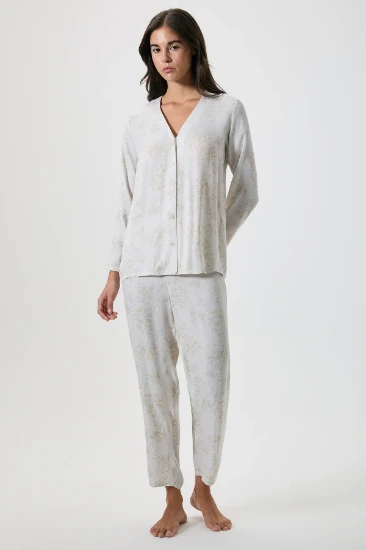 Catherine's 20233 Düğmeli Pijama Takımı resmi