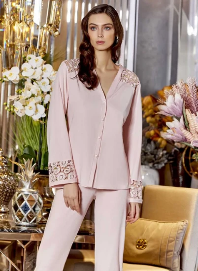 Image de Ensemble De Chemise De Nuit En Viscose 6 Pièces Jeremi K135-2