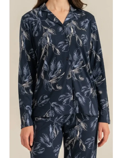 Pierre Cardin PC9259 Önü Düğmeli Pijama Takımı resmi