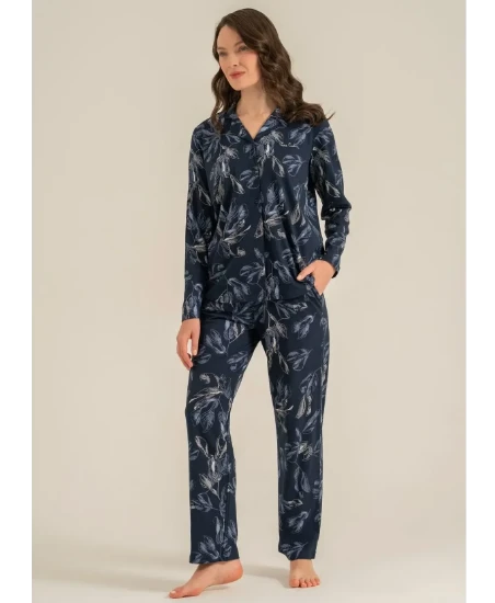 Pierre Cardin PC9259 Önü Düğmeli Pijama Takımı resmi
