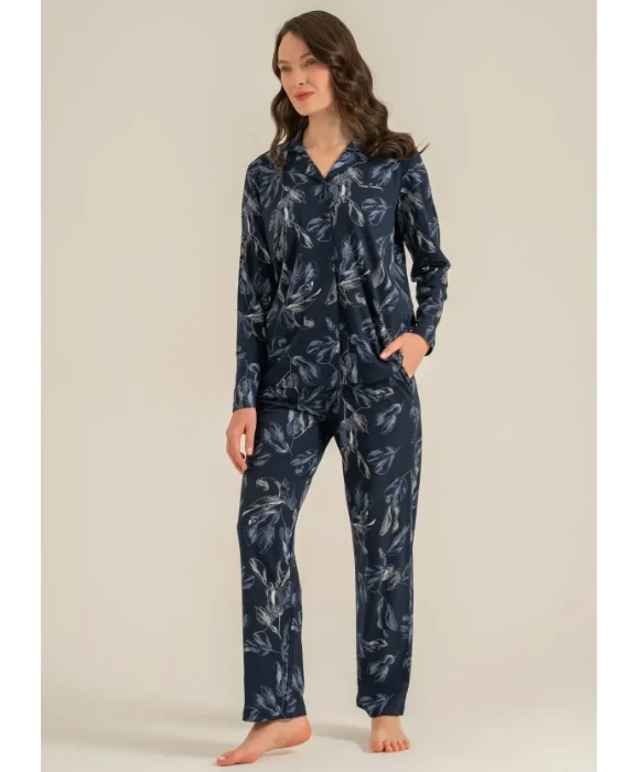 Pierre Cardin PC9259 Önü Düğmeli Pijama Takımı resmi