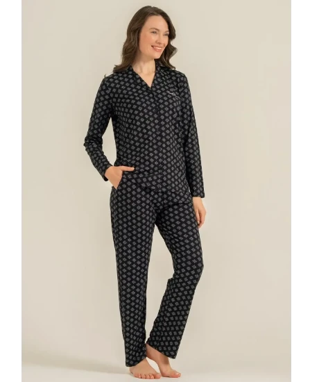 Pierre Cardin PC9290 Önü Düğmeli Pijama Takımı resmi