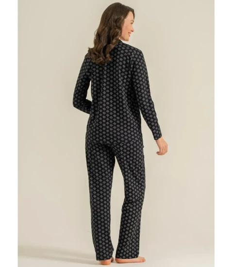 Pierre Cardin PC9290 Önü Düğmeli Pijama Takımı resmi