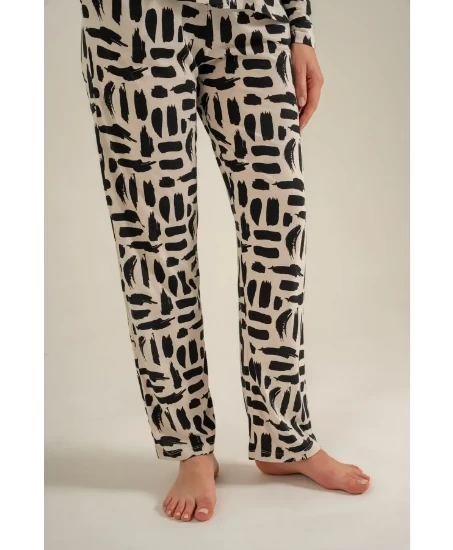 Pierre Cardin PC9301 Önü Düğmeli Pijama Takımı resmi