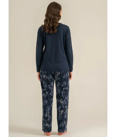 صورة طقم بيجاما نسائي بأكمام طويلة من بيير كاردان PC۹۲٥۸