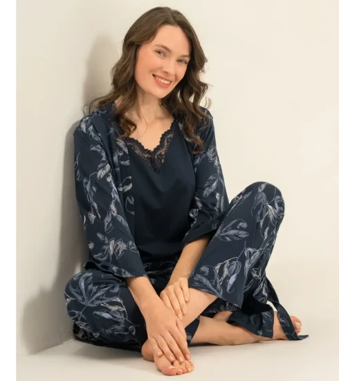 Pierre Cardin PC9260 Kadın Sabahlıklı Pijama Takımı resmi