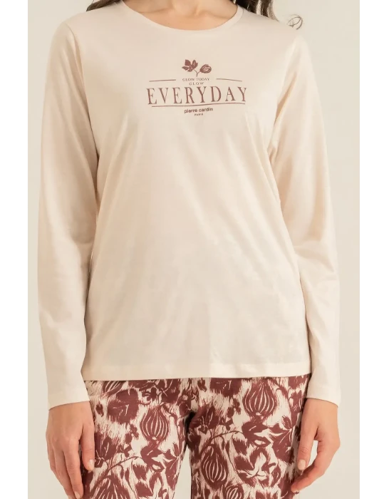 Pierre Cardin PC9263 Uzun Kollu Penye Pijama Takım resmi