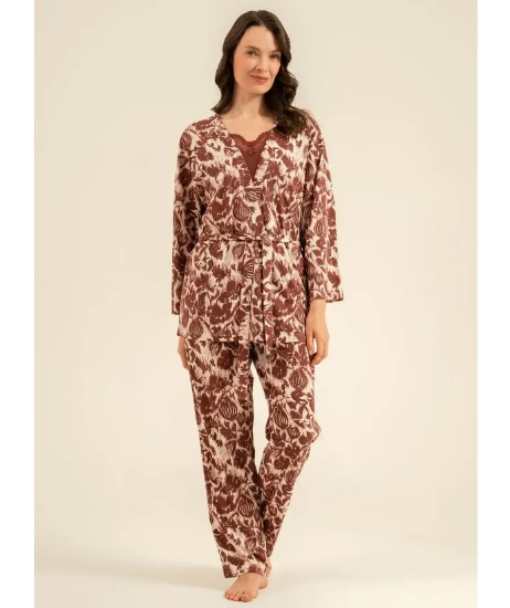 Pierre Cardin PC9266 Kadın Sabahlıklı Pijama Takımı resmi