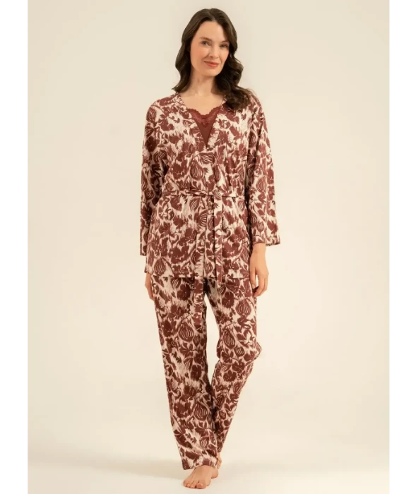 Pierre Cardin PC9266 Kadın Sabahlıklı Pijama Takımı resmi