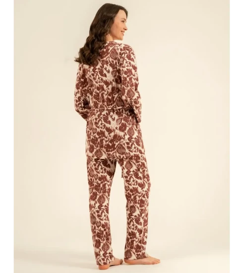 Pierre Cardin PC9266 Kadın Sabahlıklı Pijama Takımı resmi