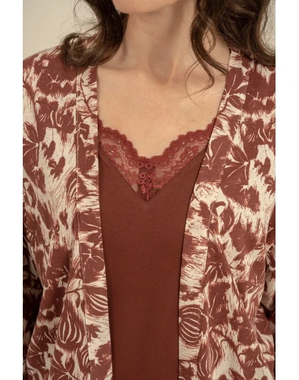 Pierre Cardin PC9266 Kadın Sabahlıklı Pijama Takımı resmi
