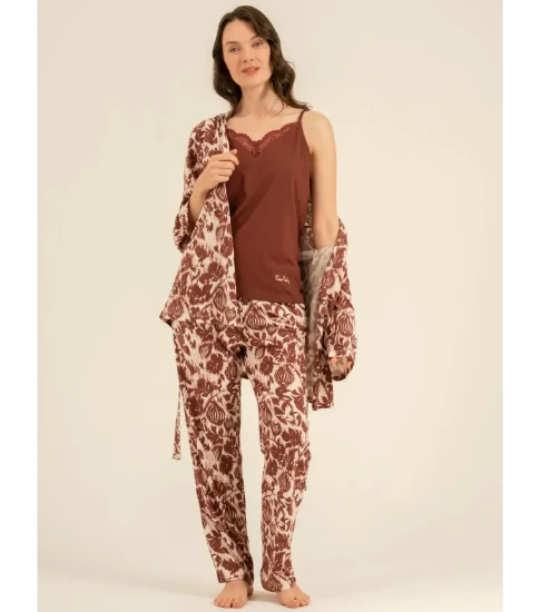 Pierre Cardin PC9266 Kadın Sabahlıklı Pijama Takımı resmi