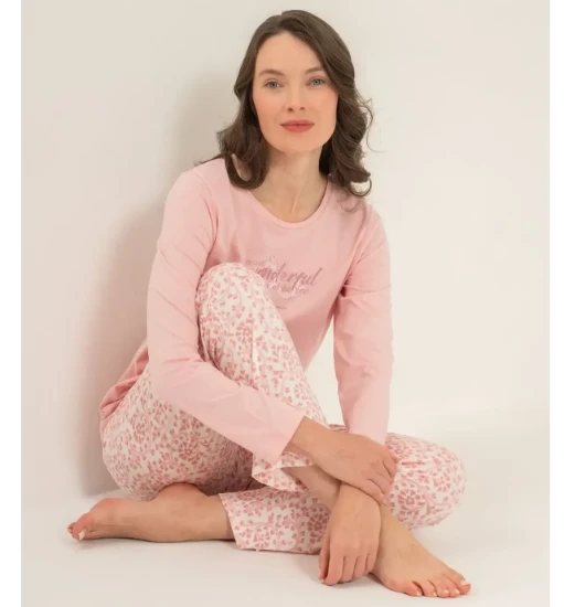 Pierre Cardin PC9269 Uzun Kollu Penye Pijama Takım resmi