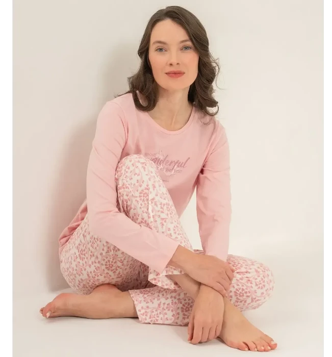 Pierre Cardin PC9269 Uzun Kollu Penye Pijama Takım resmi