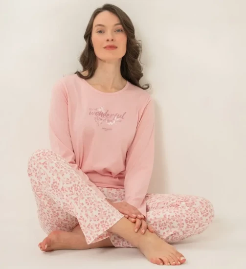 Pierre Cardin PC9269 Uzun Kollu Penye Pijama Takım resmi