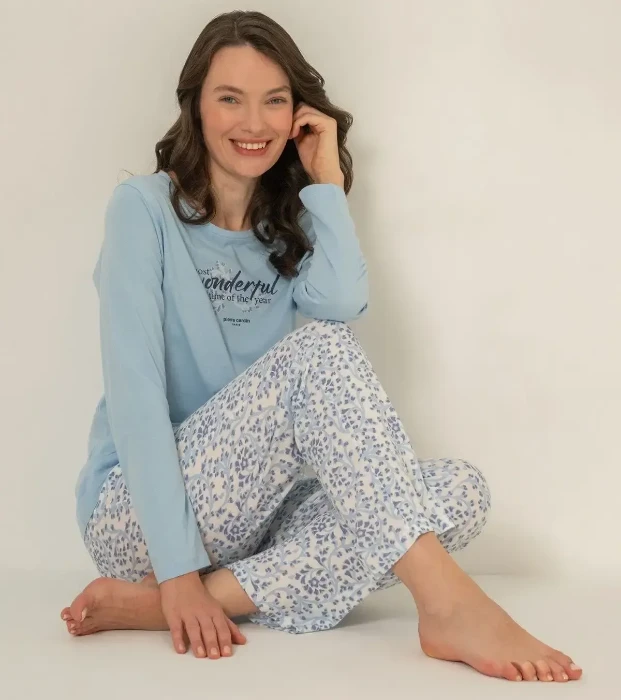 Pierre Cardin PC9269 Uzun Kollu Penye Pijama Takım resmi