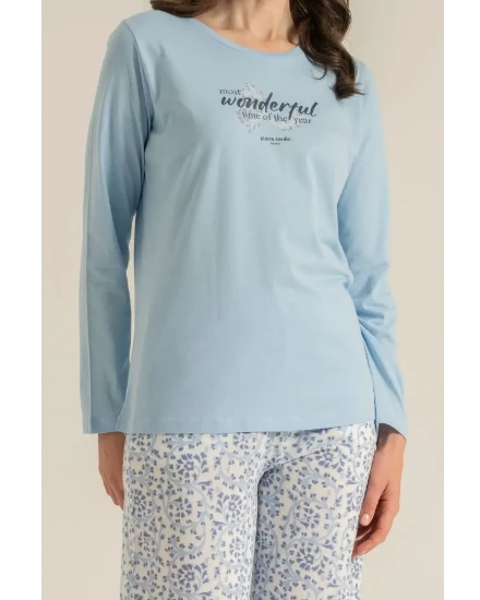 Pierre Cardin PC9269 Uzun Kollu Penye Pijama Takım resmi
