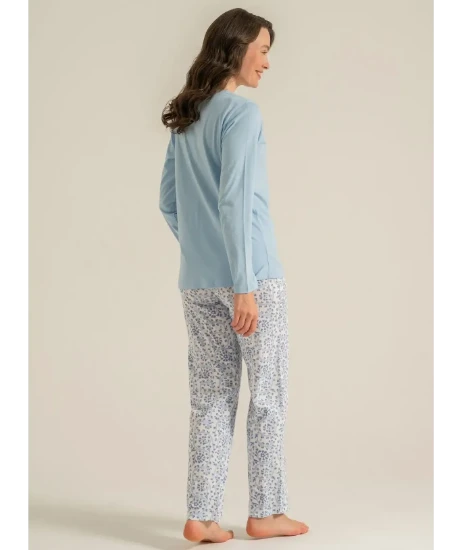 Pierre Cardin PC9269 Uzun Kollu Penye Pijama Takım resmi