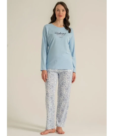 Pierre Cardin PC9269 Uzun Kollu Penye Pijama Takım resmi