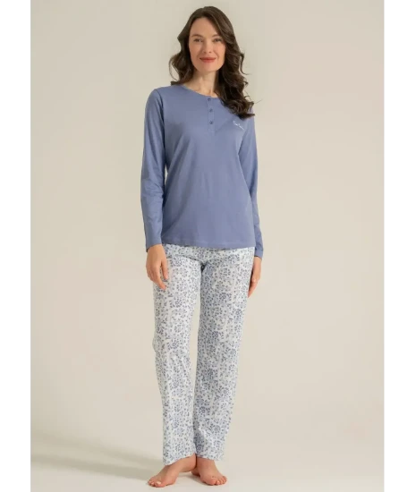 Pierre Cardin PC9270 Uzun Kollu Pijama Takım resmi