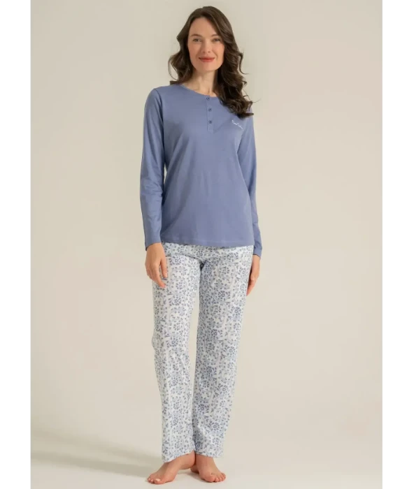 Pierre Cardin PC9270 Uzun Kollu Pijama Takım resmi
