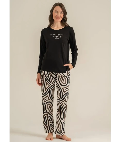 Pierre Cardin PC9280 Uzun Kollu Penye Pijama Takım resmi