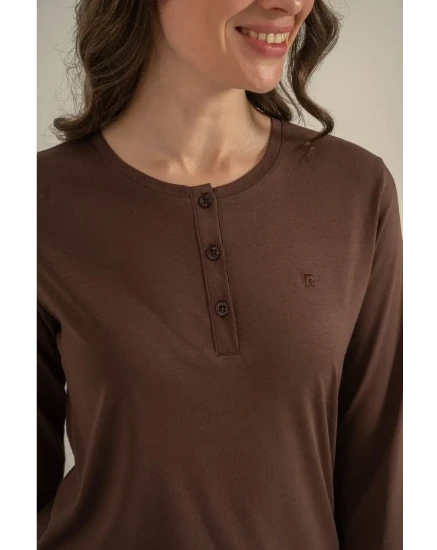 Pierre Cardin PC9281 Uzun Kollu Penye Pijama Takım resmi