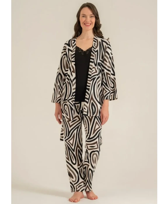 Pierre Cardin PC9282 Kadın Sabahlıklı Pijama Takımı resmi